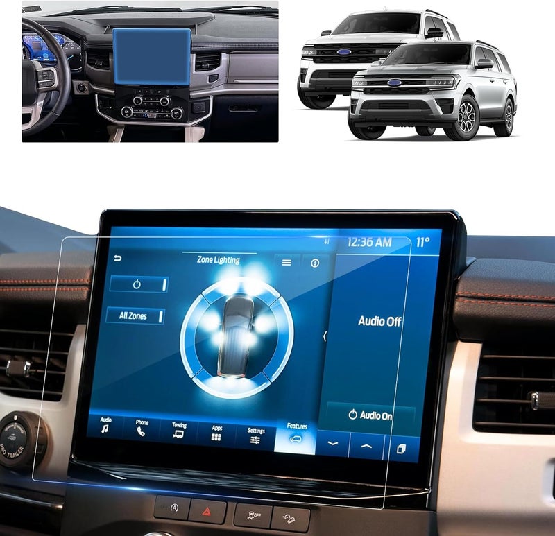 BSTW 2024 F150 Screen Protector for 2021-2026 Ford F-150 Lightning/F150 Tremor SYNC 4 12-Inch F-150 Pickup Truck Accessories 9H Anti-Scratch Tempered Glass Protective Film - Image 1